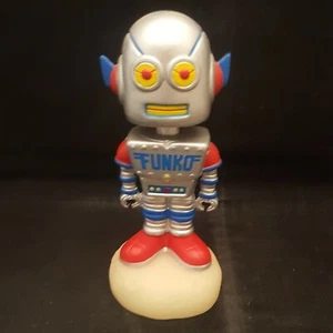 FUNKO WOBBLEBOT SILVER FUNKO FUNATICS EXCLUSIVE 3" WACKY WOBBLER BOBBLE HEAD - Picture 1 of 4