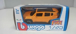 Jeep Renegade Burago Street Fire 1:43 Arancione Orange Nuovo - Foto 1 di 3