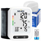 SEJOY Digital Blood Pressure Monitor Wrist Large LCD Display BP Machine Home Use
