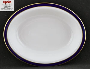 Spode Consul Ciotola da portata ovale in cobalto per verdure (9 1/2" per 7 3/8") - Foto 1 di 5