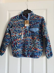 Patagonia Kids Synchilla Snap-T Pullover Jacket M Boy Girl $89 NWT - Picture 1 of 8