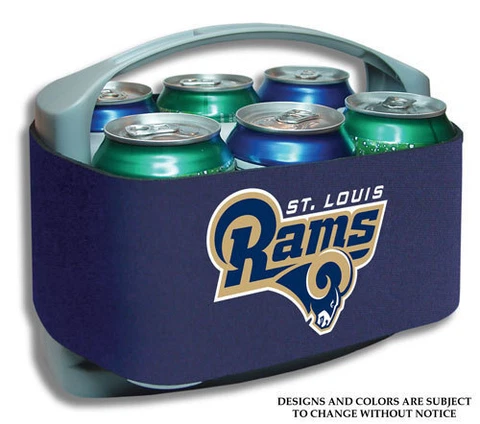St. Louis Rams 'Cool Six' Team Logo 6 Pack Can Cooler with Freezer Pack FREE S&H Cover