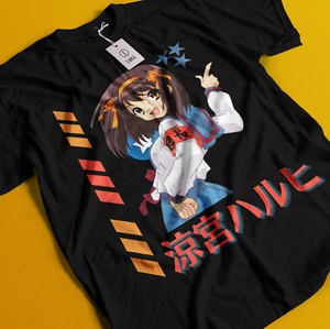 The Melancholy of Haruhi Suzumiya Shirt Kyon Tshirt Yuki T-Shirt Mikuru Anime - Bild 1 von 6