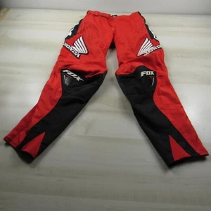 Fox Racing Pants Mens 30 Red Black 180 Honda Motocross MX DirtBike - Picture 1 of 21