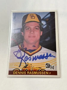 Dennis Rasmussen signiertes 1984 Donruss San Diego Padres Autogramm - Bild 1 von 2