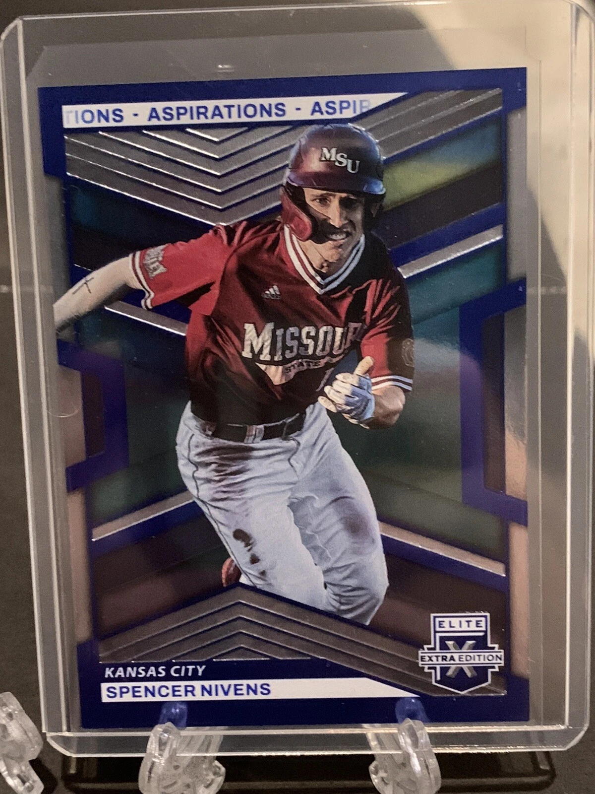 2023 Elite Extra Edition Spencer Nivens Blue Aspirations /349 #54 Royals