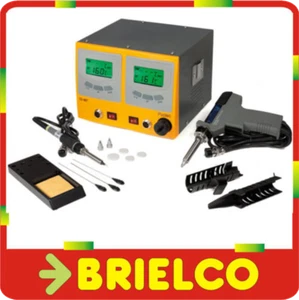 ESTACION SOLDADURA REGULABLE SOLDADOR 60W DESOLDADOR BOMBA ASPIRACION 80W BD4623 - Imagen 1 de 1