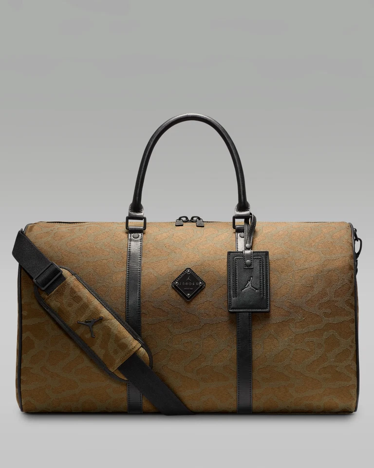 Nike Air Jordan Icon Duffel Duffle Bag Backpack LM0949-G16 Light Olive 40L LUX - Image 1 of 4