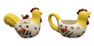 Rooster Sugar And Creamer Set Country Farm Coffee Chestnut Creek Vintage 2005 - Picture 1 of 11