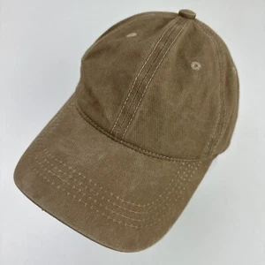 Blank Tan Womens Ball Cap Hat Adjustable Baseball - Picture 1 of 5