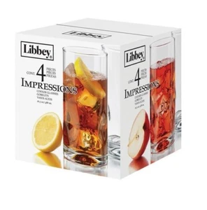 Libbey 4-Piece Impressions Cooler Glasses, 16.75-Ounce, Clear () - Picture 1 of 2