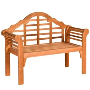 HONEY JOY Garden Bench 21"x49"x38" Wood Folding Loveseat Chair UV Protected - Picture 1 of 2