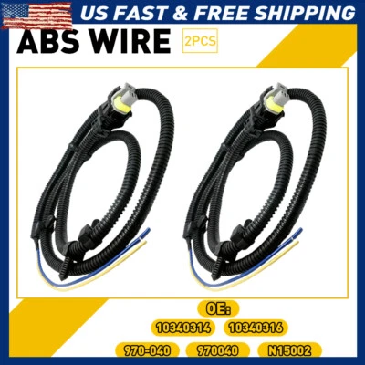 ABS Wheel Sensor Speed Wire Front Harness For Left/Right Impala Chevrolet 2PCS - Image 1 of 4