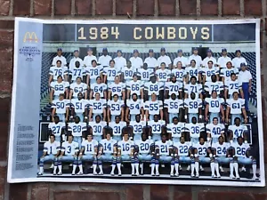 (2er Pack) 1984 Dallas Cowboys 25 Years Silver Season 23”x35” doppelseitiges Poster - Bild 1 von 11