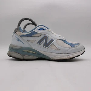 New Balance 990v3 Women's Size 7 B White Blue Running Shoes Made in USA W990WB3 - Picture 1 of 10