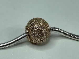 Pandora Essence Rose Gold Happiness Charm Retired - Picture 1 of 4