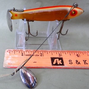 Heddon #9100 Dowagiac Spook, 3 3/4", 2 Stück., GE, Hdw., um 1936-40 - Bild 1 von 8