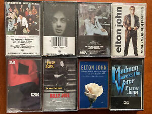 Elton John ~ Billy Joel ~  Madman Turnstile Greatest Audio Cassette Lot of 8