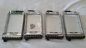 DELL POWEREDGE 2900 2950 HOT SWAP SAS SATA U DRIVE CADDY OHP592 INTERPOSER LOT 4 - Picture 1 of 2