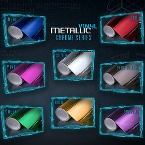 Chrome Mirror Vinyl Wrap Sticker Decal Sheet Roll Air Bubble Free Large Projects - Picture 1 of 9