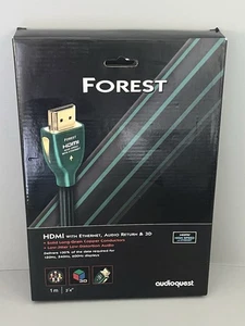 New 1m Audioquest Forest HDMI HS With Ethernet 3D & 4K Ultra HD Cable Green - Picture 1 of 5