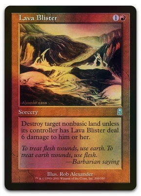 Lava Blister #200 (Foil) (LP) Odyssey ODY Magic MTG - Image 1 of 2