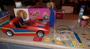 Vintage WORKING Bionic Woman Original 70's Sports Car Kenner Toy  W/Box & Figure - Picture 1 of 24