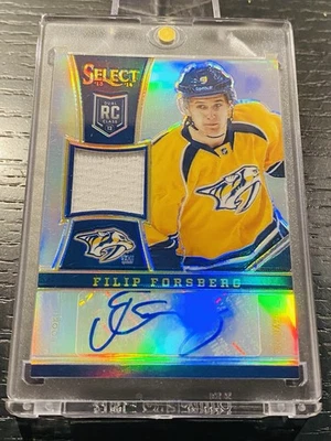 2013-14 Panini Select Rookie Jersey Silver Prizm /99 Filip Forsberg #292 Auto RC - Image 1 of 3