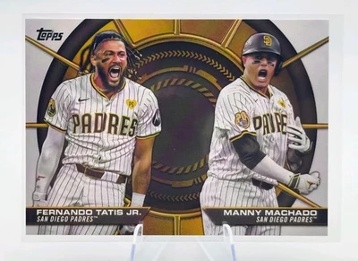 2025 Topps серия 2 динамические дуэты Фернандо Татис младший / Мэнни Мачадо #DD-9 Padres - Изображение 1 из 2