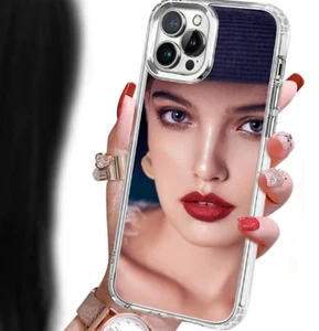 iPhone 15 Pro Max Mirror Case for Women, Girls Fashion Lovers Acrylic Mirror T36 - Photo 1 sur 6