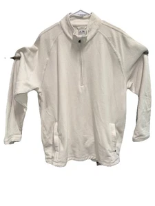 Suéter Adidas Clima Cálido 1/4 Cremallera Con Bolsillos con Cremallera Beige  - Imagen 1 de 10