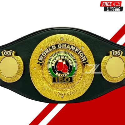 IBO Boxing World Heayweight Championship Belt Replica Adult Size 3D Design Plate - Image 1 of 4