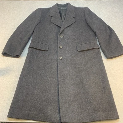 Casaco Stafford masculino preto trincheira/terno tamanho 40 S 100% lã forrado de cetim - Imagem 1 de 4