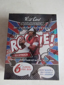 WILD CARD ALUMINATION 2023 LIMITED EDITION COMIX CJ STROUD MIB UNOPENED BOX - Picture 1 of 10