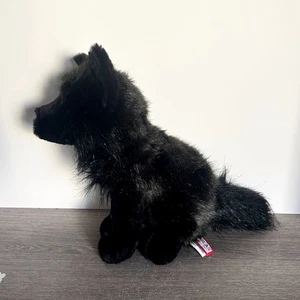 Douglas Kuscheltier Vilkas der schwarze Wolf realistisches Plüschtier Stofftier Spielzeug EUC - Bild 1 von 5