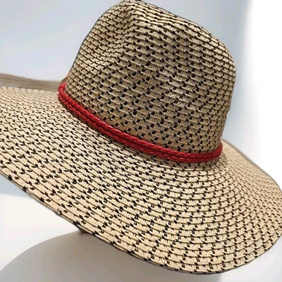 Chapéu de sol Ivanka Trump - com fita trançada vermelha... Excelente estado. - Imagem 1 de 4