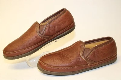L.L. Zapatilla Bean Elkhide para hombre talla 7 M mocasín de cuero marrón zapatos cómodos 272346 Foto 1 de 4