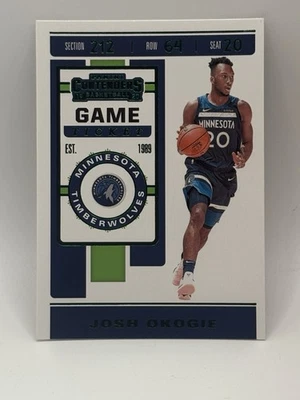 Josh Okogie 2019-20 Panini Contenders Conference Finals Ticket#52 - Image 1 of 2