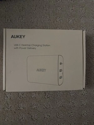 AUKEY USB-C Desktop Charging Station with Power Delivery - Fast Charger New - Image 1 of 2