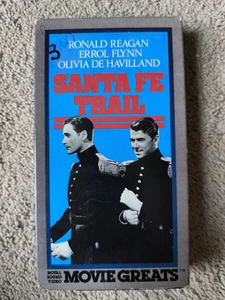 VHS Santa Fe Trail Western Ronald Reagan Errol Flynn Olivia de Havilland 1940 - Imagen 1 de 3