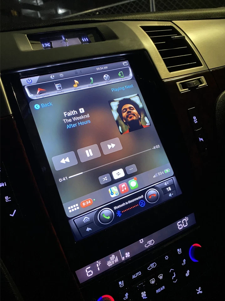 9.7" Apple Carplay Car Radio Stereo GPS Navi For Cadillac Escalade 2007-2014 - Image 1 of 4