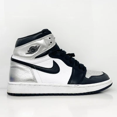 Nike Mujeres Air Jordan 1 Mid CD0461-001 Plateado Zapatos de Baloncesto Tenis Talla 8 Foto 1 de 4