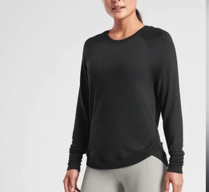 Felpa Athleta Mindset nera morbida donna grande NUOVA - Foto 1 di 8