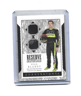 RYAN BLANEY 2020 CHRONICLES CORNERSTONES RACING RACE USED DUAL RELIC !! - Image 1 of 2