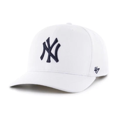47 Brand New York Yankees Cold Zone White MVP DP Curved Visor Cap Snapback