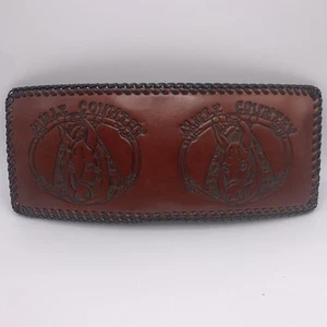Billetera Plegable Fabricada a Mano Cuero Genuino Nueva Stock Antiguo Hecho en EE. UU. Mula Country - Imagen 1 de 4