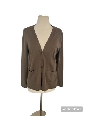 Suéter Cárdigan PENDLETON Para Mujer Verde Oliva Talla M Mezcla Seda Abotonado Cuello en V Foto 1 de 4