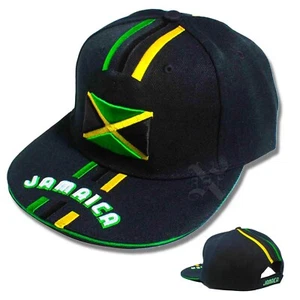 Jamaica Urban Rastafari Roots Flag Hat Snapback Cap Reggae Usain Marley Caps - Picture 1 of 10