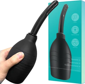 Douche Enema Bulb for Men or Women - with anti Back-Flow and 8 Shower Holes - Picture 1 of 12