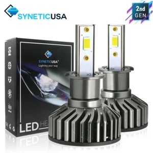 Par de bombillas LED H3 6000K blancas para eclipse/Jetta y más - Imagen 1 de 10
